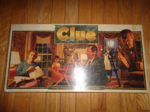 Vintage CLUE Parker Brothers Classic Detective Board Game 1992 -