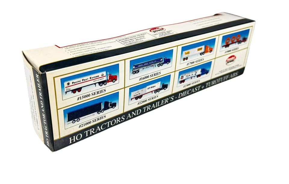 #19002 Model Power HO 1/87 Semi Truck Tractor w/Flat Trailer Cable Reels Load - Image 3 of 3