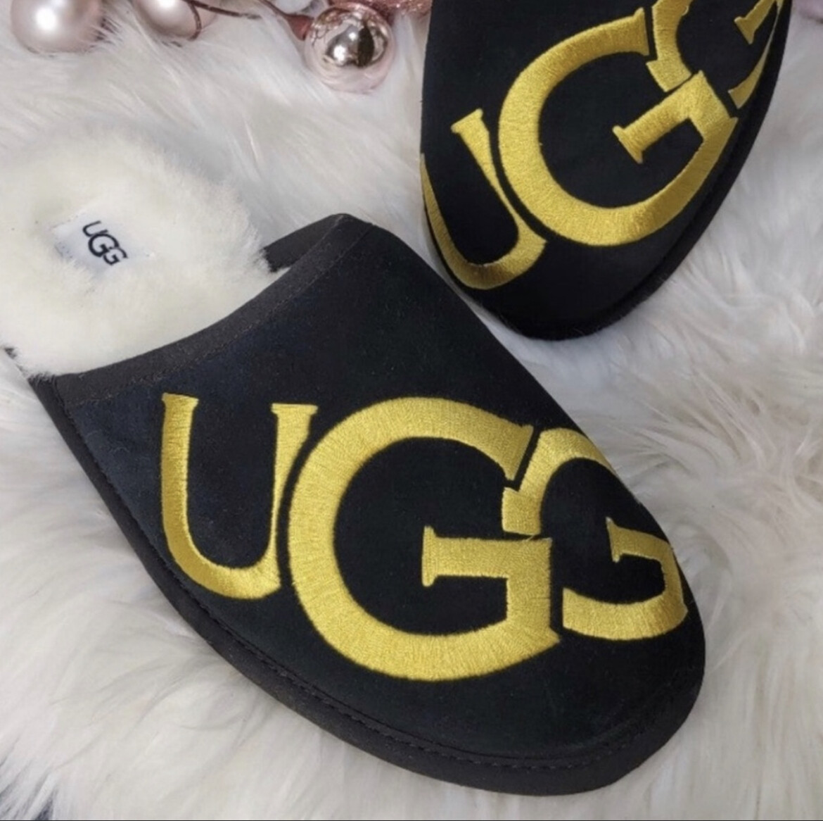 UGG Scuff Logo Повседневные комфортные замшевые тапочки без шнуровки Несколько мужских размеров 7-15 10290₽
