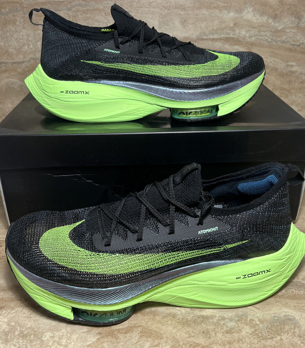 Nike Air Zoom Alphafly Next% Black Lime Blast Men's Size 13 Nike Air Zoom Alphafly Next% Black Lime Blast Men's Size 13