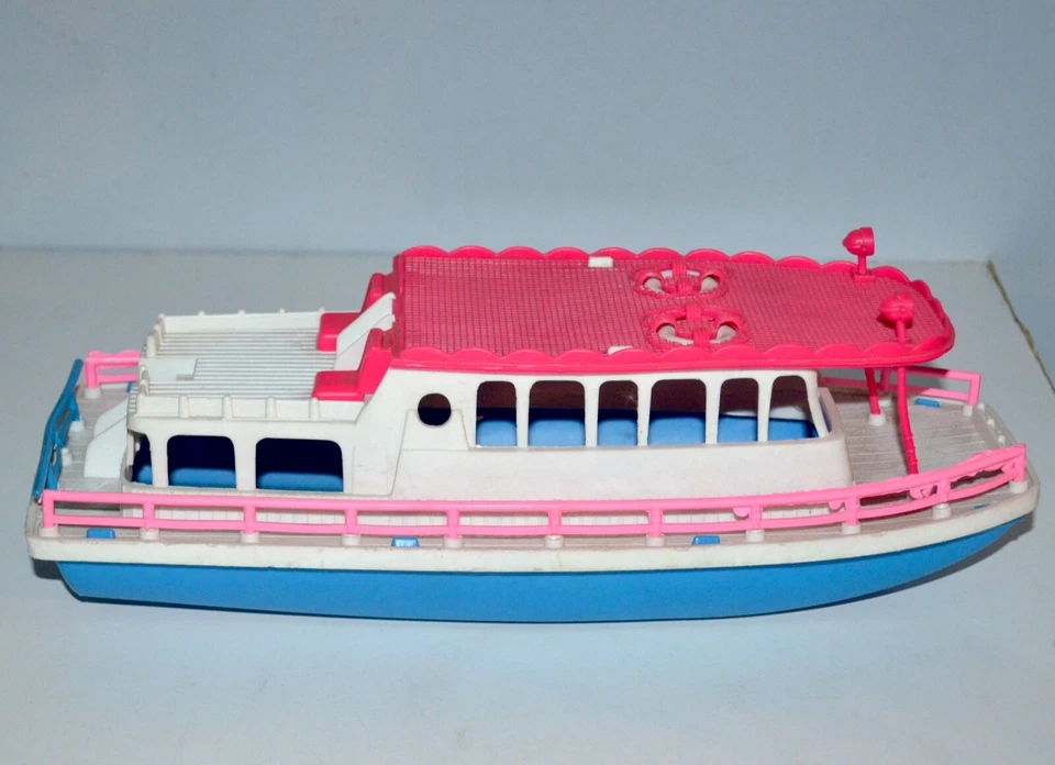 Casa flotante de plástico neón juguetes gay vintage de los años 70 y 80 con pasajero Foto 4 de 4