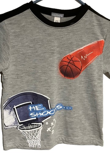 Carter’s Boys size (7) Gray Graphic T-Shirt , Sleepwear