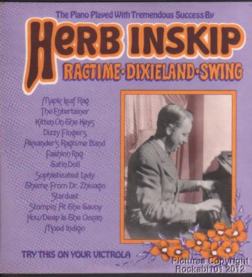 1974 Herb Inskip Private Label Jazz M- LP (Piano Played With Tremendous Success)