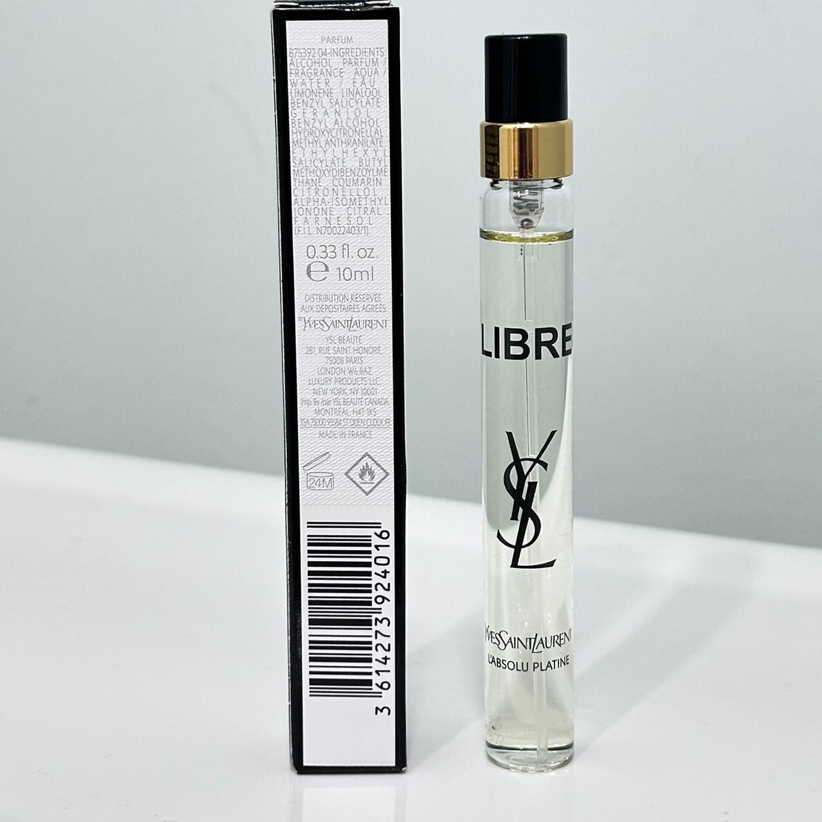 New YSL Libre Absolu Platine Perfume women spray 10 ml/0.34 oz~New