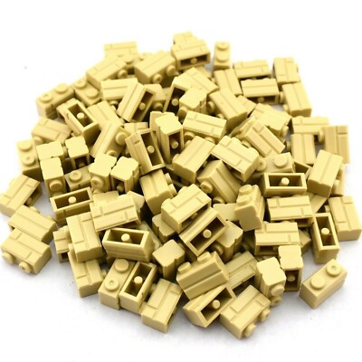 TCM BRICKS Tan 1x2 Brick Masonry Profile X50 Compatible Parts fits 98283 
