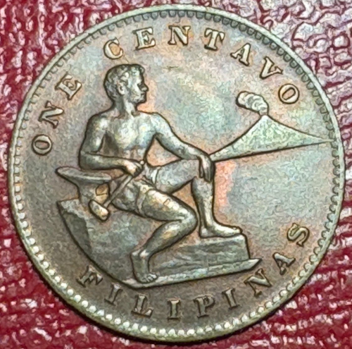 HIGH GRADE AU/UNC 1944 S US / PHILIPPINES ONE CENTAVO COIN-MAR706 - Picture 2 of 2