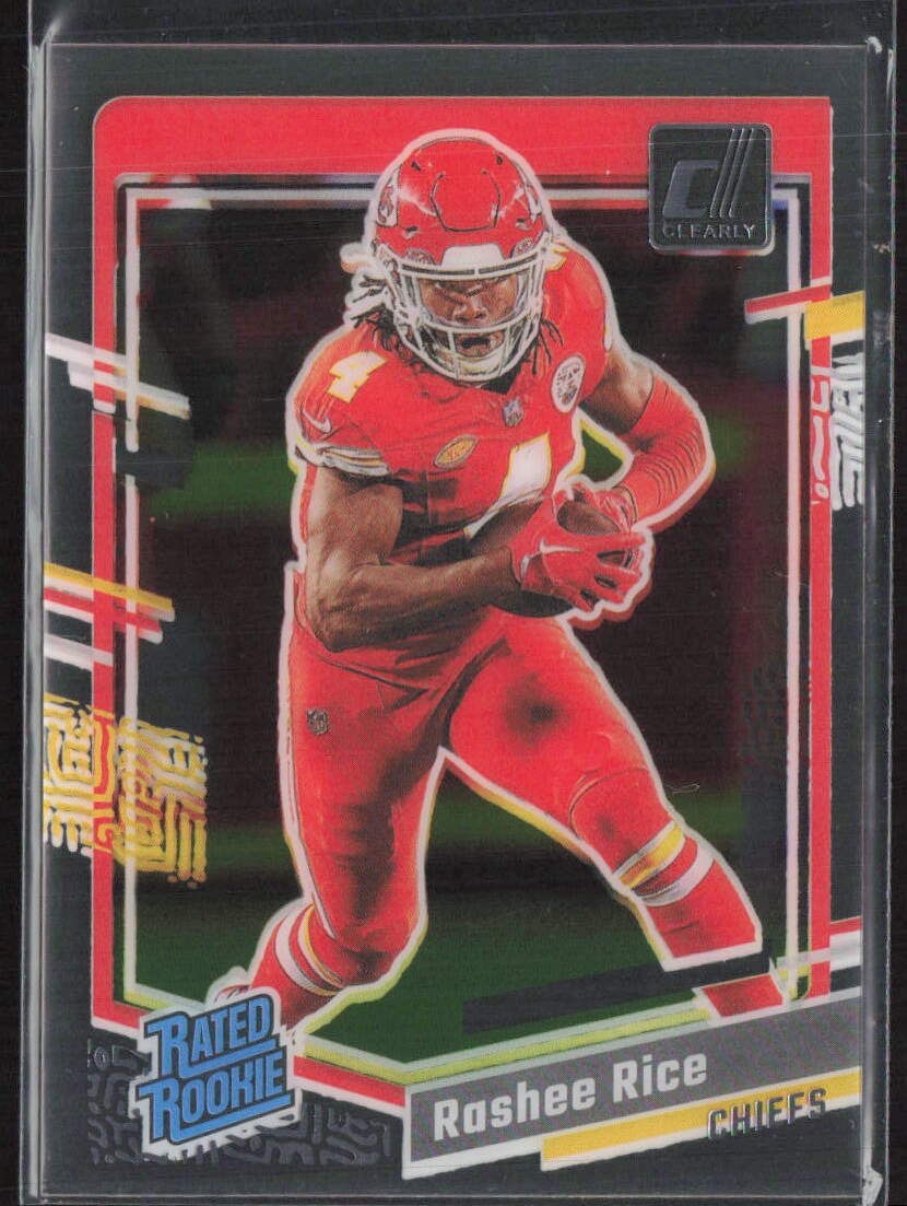 2023 Panini Clearly Donruss #79 Rashee Rice Rated Rookie RC Chiefs