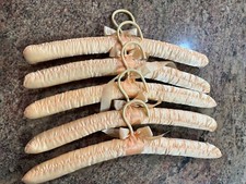 Victoria Secret Padded 15" Lot of 6 Hangers Salmon-Pink  Floral Lingerie Hooks