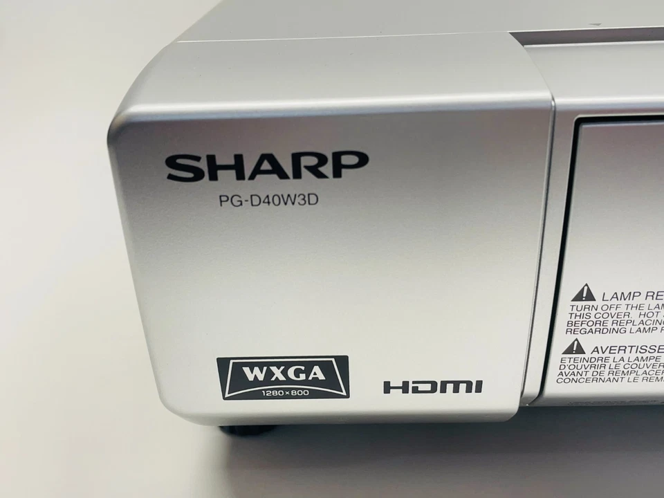 Sharp PG-D40W3D DLP WXGA Conference Room Projector 4000 Lumens 1524 Hours - Image 2 of 4