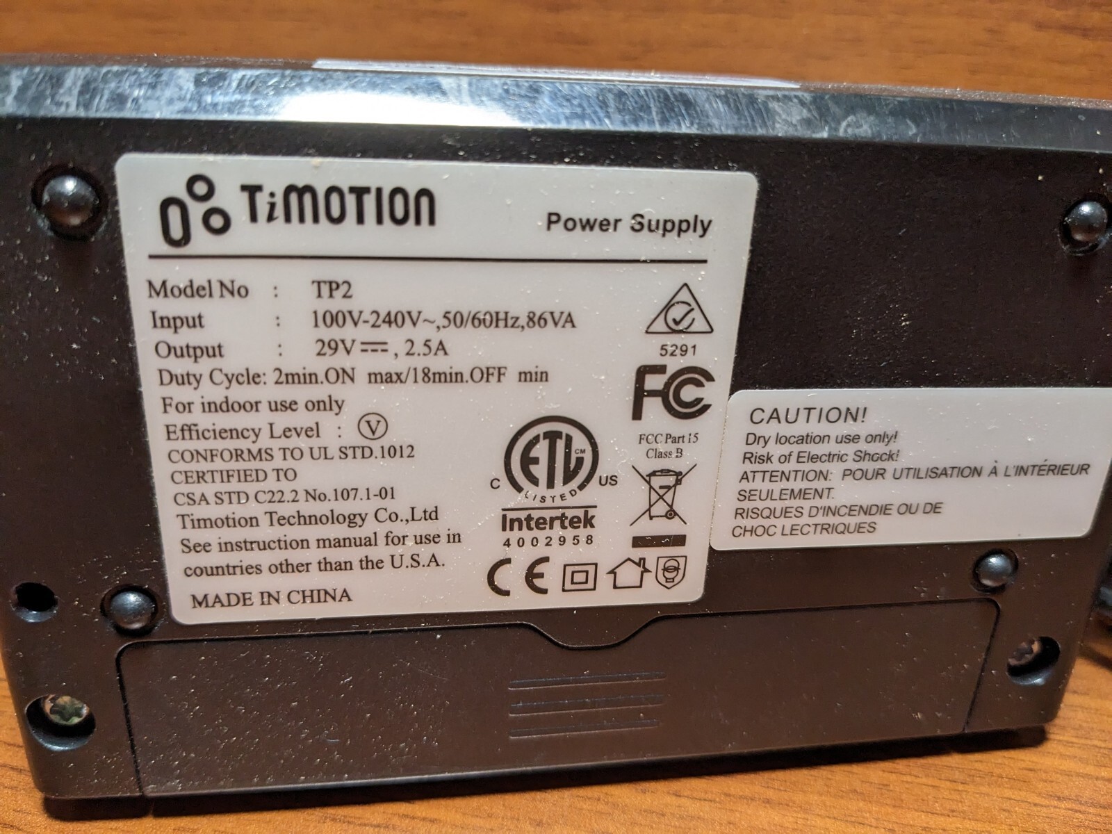 Part 10.000052 LaZBoy Power Supply Cord TP2 Electric Recliner