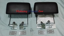 Black Headrest Kit 66 67 Chevy Pontiac Gto Chevelle Cutlass 442 Gs Impala