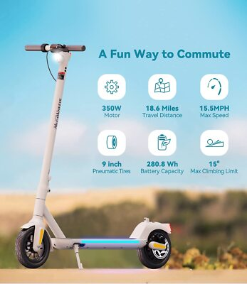 #ad #ad LEQISMART A5 Electric Scooter Adults350W Motor Commuter Foldable E Scooter $169.00