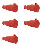 5 X Schuko Kupplung Vollgummi IP44 Schutzkontakt Kupplung 230V 16A Gummikupplung