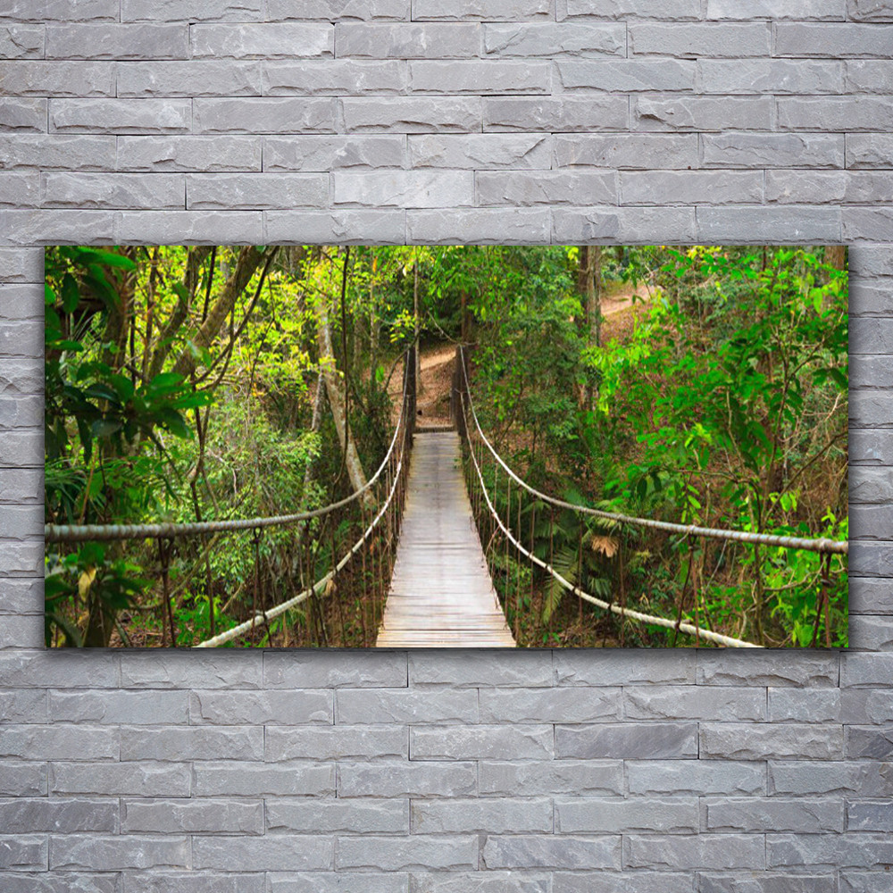 Impression sur toile haut de gamme de la forêt sauvage 120x60 cm montée sur châssis
