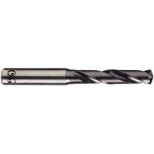 OSG HP253-3748 Stub Drill Bit: 140deg Solid Carbide Coated, RH Cut, Spiral Flute