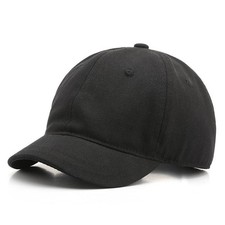 talajee Short Brim Unconstructed Soft Cotton Plain Baseball Cap Adjustable Wa...