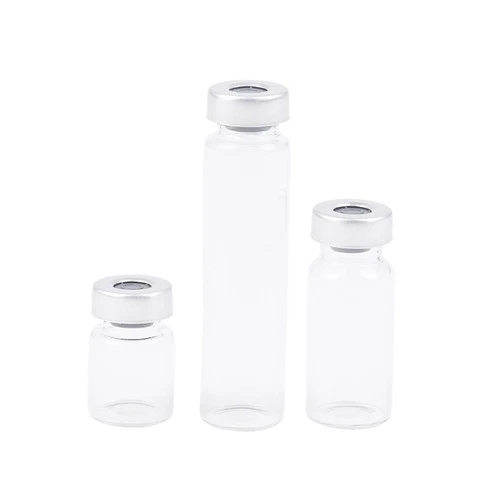 10 Pack 5/10/20ml Sealed Sample Vials Transparent Glass Vials Injection Port