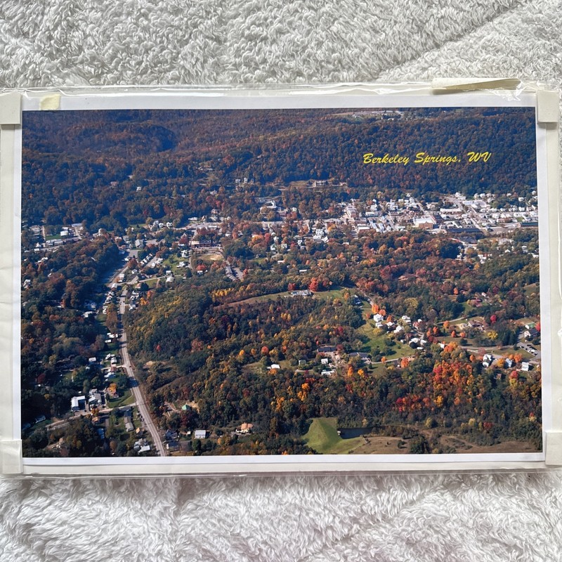 Berkeley Springs (Bath) WV Aerial View 19x13 photo