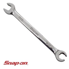 Snap-on Tools RXS14B 7/16" Flare Nut Line Wrench/Open End Combination 6 Point
