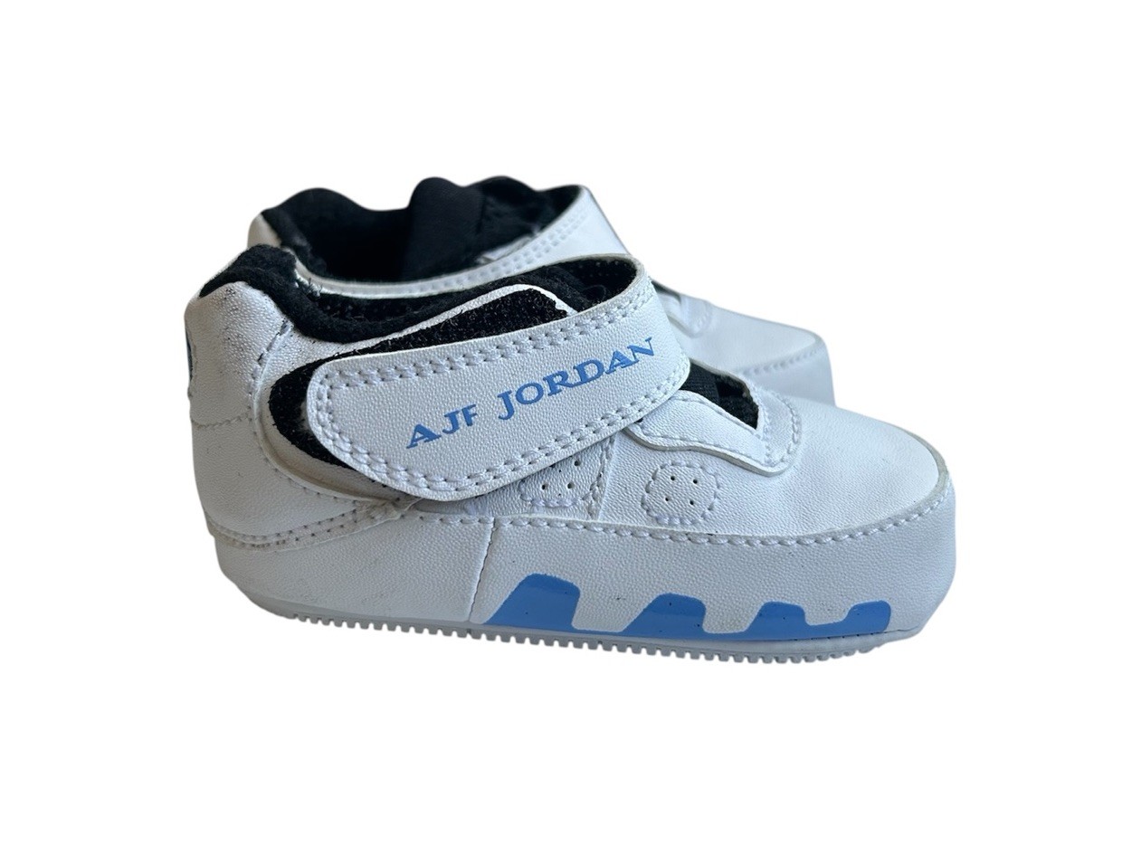 PONY 2008 Nike Air Jordan AJF Force Fusion Retro 354957 101 scarpe culla 3C blu bianco