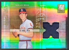 2003 Donruss Elite Nolan Ryan All Time Career Best Materials /400 MEM Angels BB