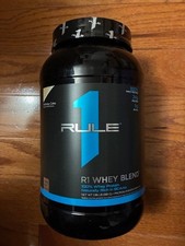 RULE 1 Whey Blend 27 serv Vanilla Ice Cream 100% Whey Protein Powder 1.96lb 16.32 per gallon