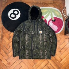 Carhartt Camo Fleece Lined Hooded ‘Nimbus Pullover’ Anorak Jacket