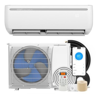 12000 BTU 17SEER2 Mini Split Air Conditioner Heat Pump System Ductless 208/230V
