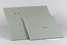 Glas Magnet Tafel grau 50x50 cm + Magnete + Stift Memoboard Pinnwand Wandboard