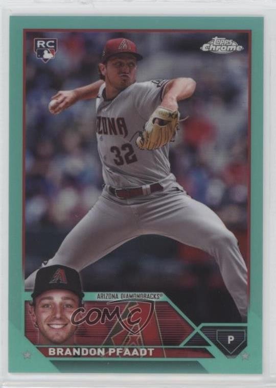 2023 Topps Chrome Update Aqua Refractor 15/199 Brandon Pfaadt #USC156 16rl