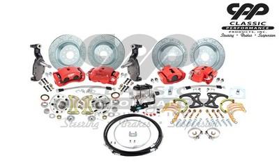 1958-70 Chevy Impala Pro-Touring 14'' Front & 13'' Rear Big Brake System 2'' Drop