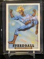 2024 Skybox Marvel Masterpieces 92 Platinum #88 Speedball Leather Parallel