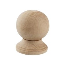 Decorative Wood Finials,4.72" Tall x 4" Wide for Bed Post Finials Curtain Rod