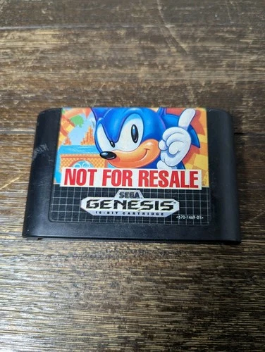 Sonic The Hedgehog - Sega Genesis - Tested Works - Authentic Cartridge Only