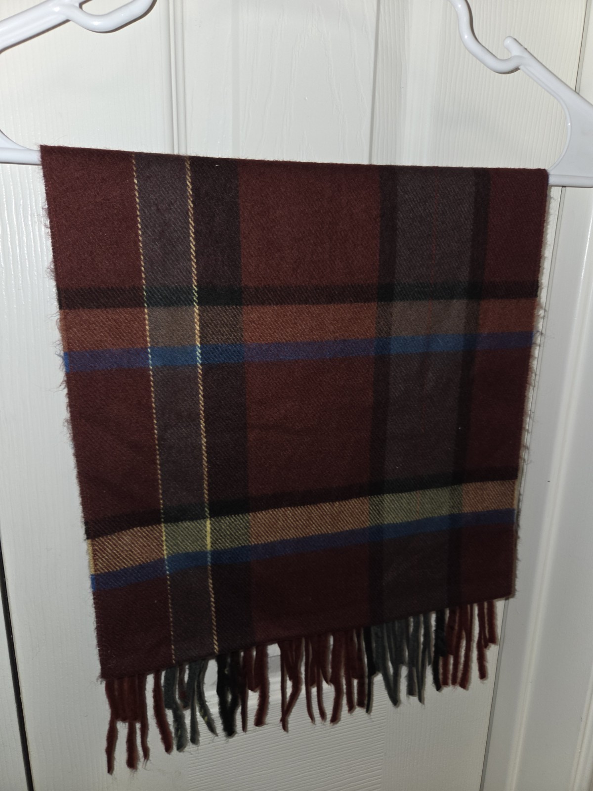 Vintage Christian Dior Monsieur Cashmere Scarf Plaid