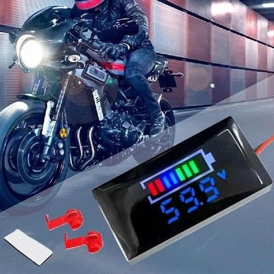 LCD Spannungsanzeige Digital Voltmeter f��r motorrad Zubeh?r Tragbares Voltmeter
