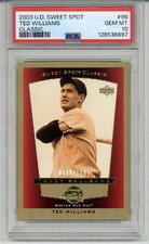 2003 UPPER DECK SWEET SPOT CLASSIC #96 TED WILLIAMS /1941 RED SOX PSA 10 LOW POP