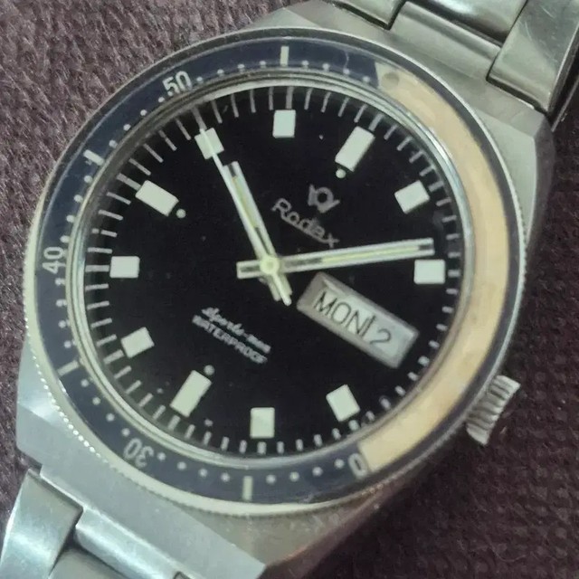 70s Korean Manual Dolphin Skin Diver Watch 38mm Vintage