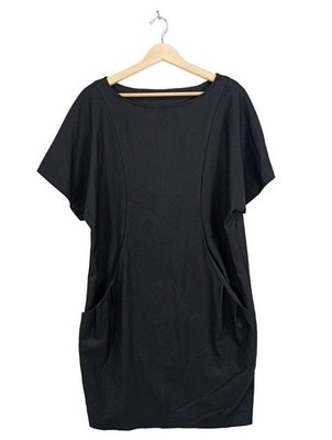 ZARA BASIC Kurzarmkleid Damen Kleid Gr. DE 40 schwarz Casual-Look