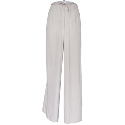 Zara, Palazzohose, Größe: M, Beige, Polyester, Einfarbig, Satin, Damen #DHd