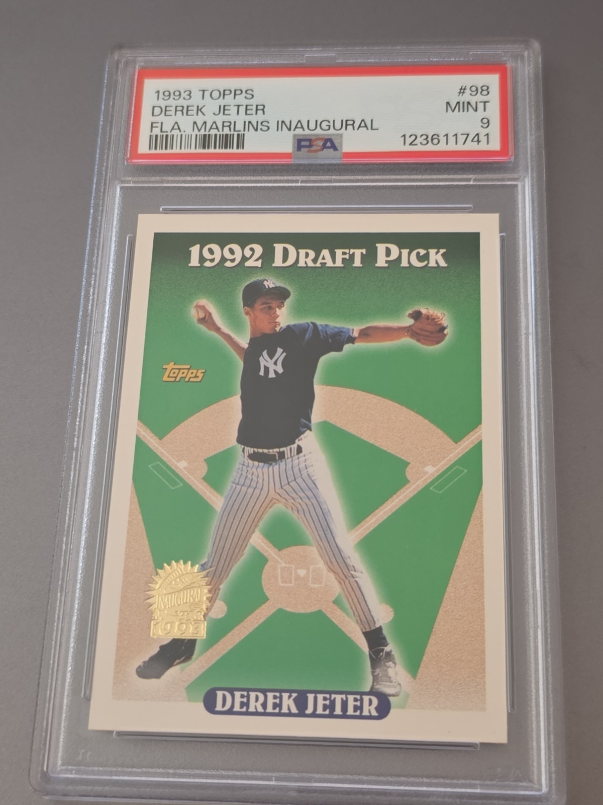 1993 Topps - Derek Jeter #98 Inaugural Florida Marlins (RC)
