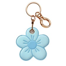 Leather Keychain Holder Compatible with AirTag,Cute Protective Case Air tag H...