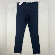 NWT Vince Size 8 Midnight Blue Cotton Stretch Trousers Pants