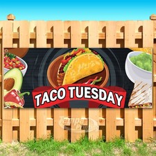 TACO TUESDAY Advertising Food Snack Vinyl Banner Flag Sign USA SB11056