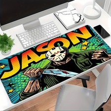 40 90cmJason Voorhees Halloween 30 Mouse Pad - Durable Non-Slip Rubber Base, Obl