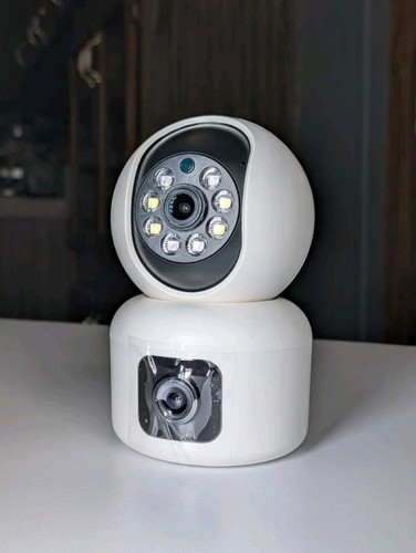 Smart AI Security Camera Dual Lens 2k HD,2.4GHz WiFi Color Night Vision Motion - Picture 5 of 6