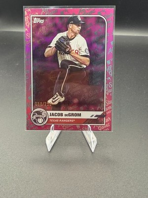 2025 Topps Jacob DeGrom #96 All Star Game Pink Holo Foil /250 