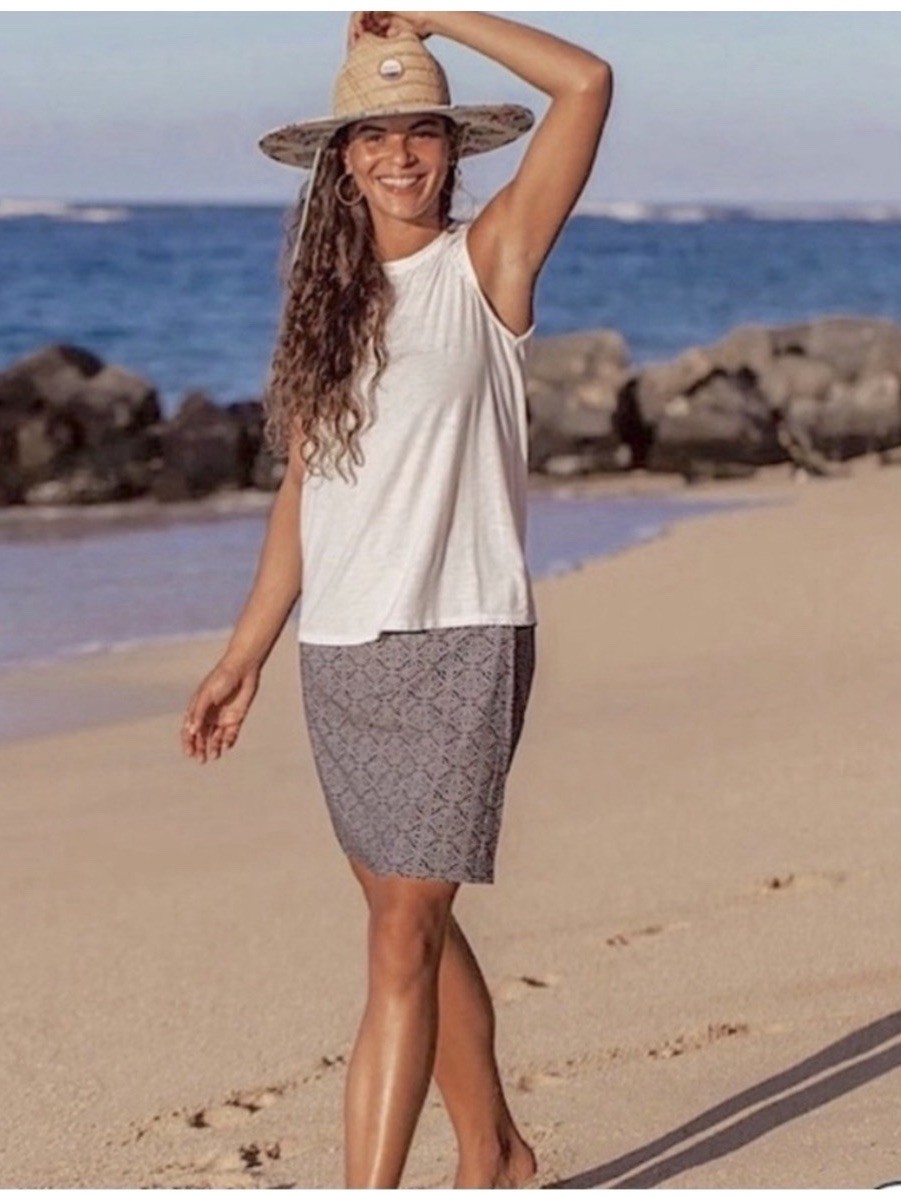 Ripskirt Hawaii Large Black Geometric Wrap Casual Golf Pickleball