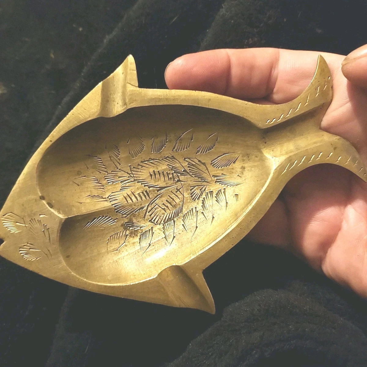 brass fish ashtray products for sale | eBay