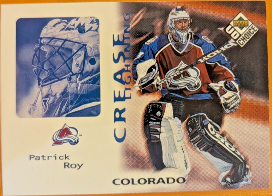 1998-99 Upper Deck UD Choice #243 Patrick Roy Crease Lightning